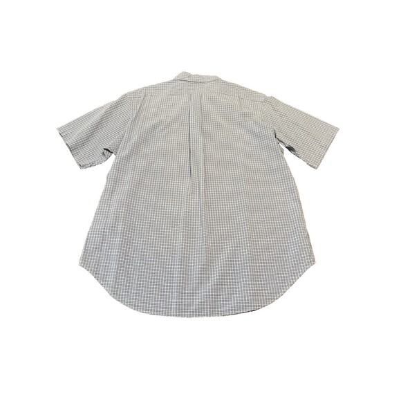 Men's Ralph Lauren Blue Checkered Short Sleeve Polo Shirt Size Large Classic Fit - Picture 6 of 9